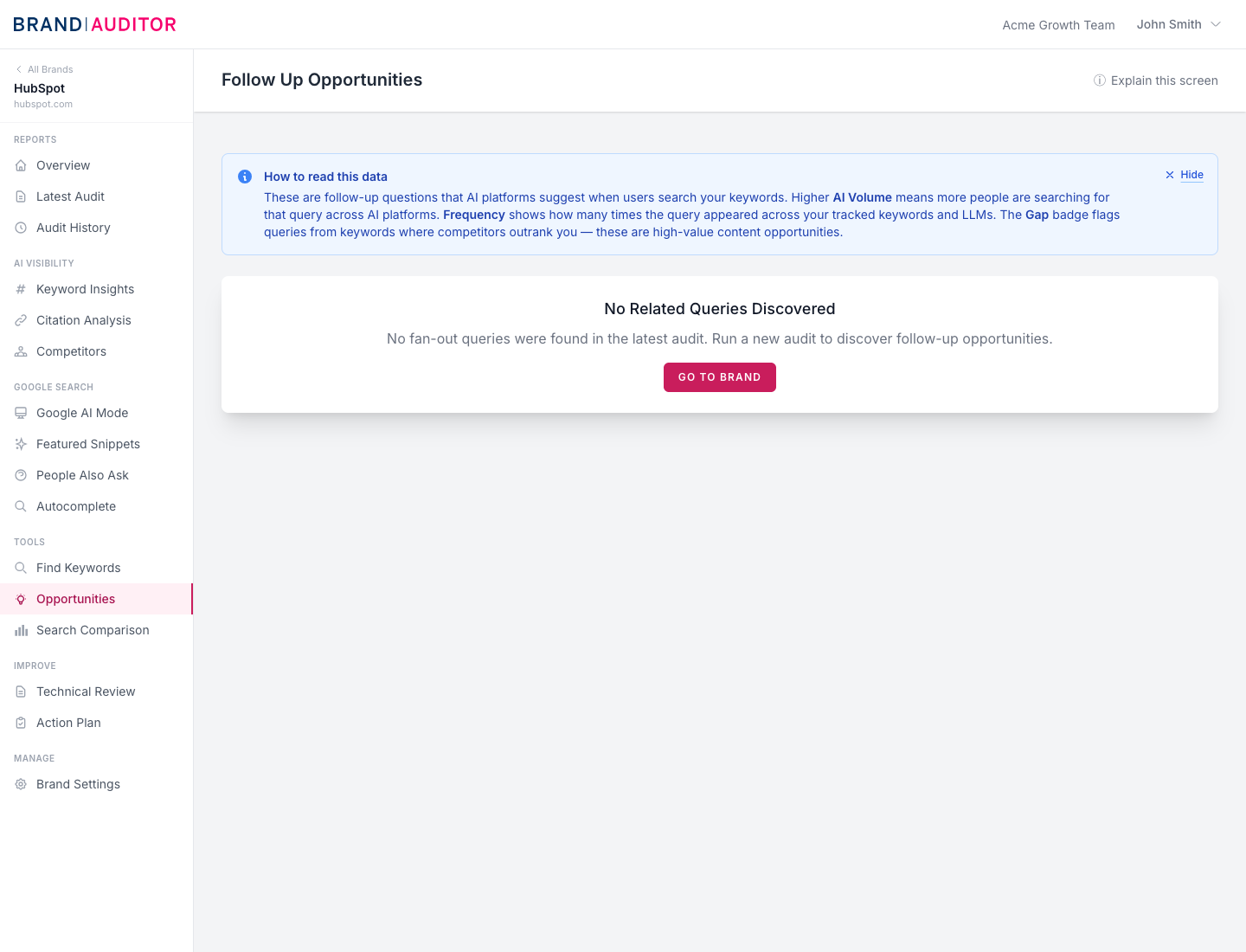 Opportunities screenshot